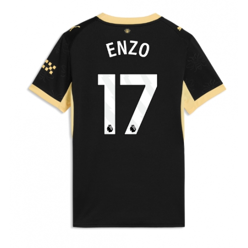 Manchester City Enzo Fernandez #17 Maglia Gara Trasferta Repliche 2026-27 Donna Maniche Corte Manchester City Enzo Fernandez #17 Maglia Gara Trasferta Repliche 2026-27 Donna Maniche Corte